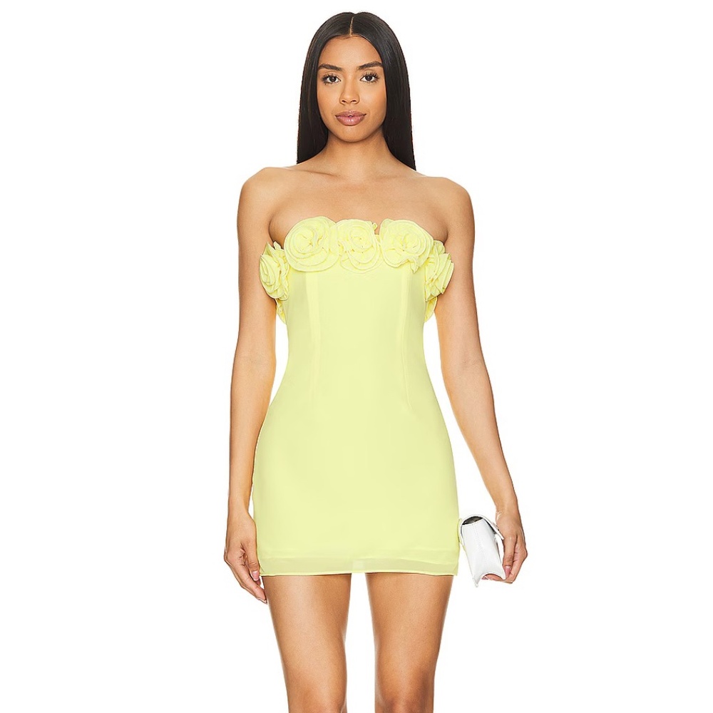 Lovers and Friends Jemma Mini Dress Yellow - Size Small